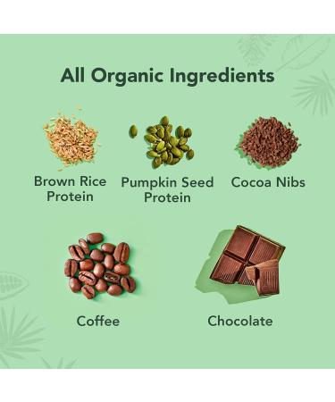ALOHA Organic Chocolate Espresso Protein Bars - 12 Bars | Vegan, Low Sugar, Gluten-Free, Paleo, Low Carb, Non-GMO | 85mg Caffeine, No Stevia or Erythritol - Buy Online on GoSupps.com