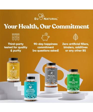 Purge! Uric Acid Flush Detox & Cleanse 120 Vegan Capsules with Celery Seed Tart Cherry & Chanca Piedra for Joint Support & Mobility - Buy Online on GoSupps.com