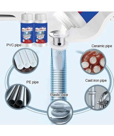 Toilet Unclogging Deodorizer Powerful Pipe Dredging Agent Pipeline Dredging Agent Toilet Bowl Clog Remover All-purpose Drain Cleaner for Kitchen Toilet (2 Pcs) - Buy Online on GoSupps.com