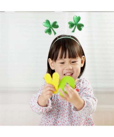 3 Pieces St. Patrick's Day Headband - Green Shamrock Hair Hoop for Holiday Decoration | St. Patrick's Day Accessories - Buy Online on GoSupps.com