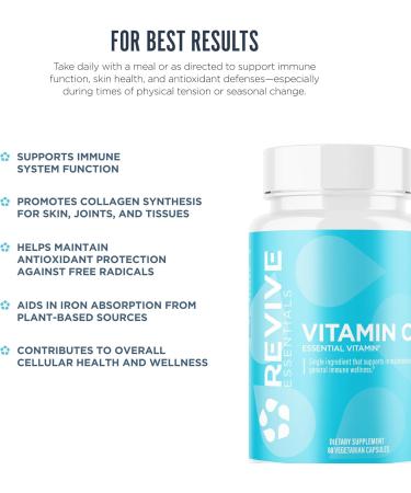 REVIVE MD Vitamin C - Powerful Immune Support Supplement - Buy Online on GoSupps.com