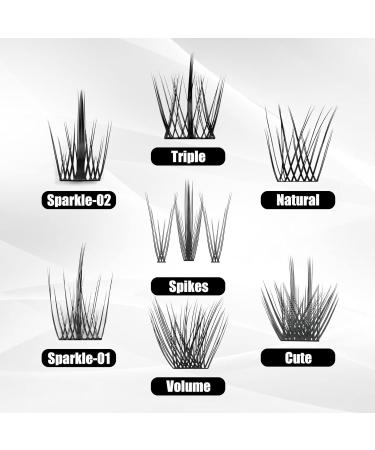 8mm Lash Clusters - C Curl Individual Eyelash Extensions for a Natural Look | Super Soft & Lightweight | International Shipping - Buy Online on GoSupps.com