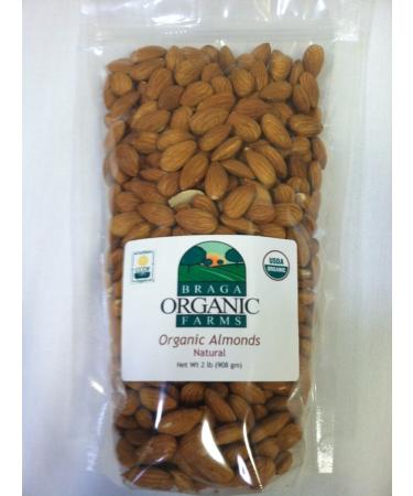 Braga Organic Farms Organic Natural Almonds 2 lb. bag