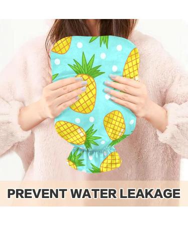 Buy Pineapple Hot Water Bottle with Cover - 2L Hand & Foot Warmer for Pain Relief - International Shipping - Buy Online on GoSupps.com
