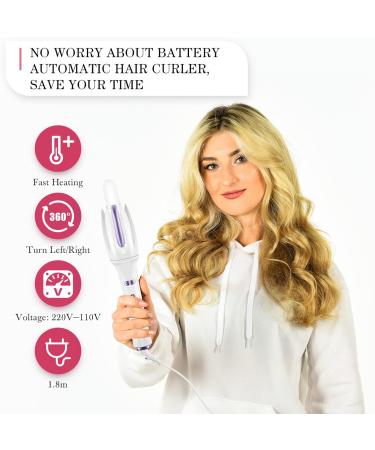 Automatic Hair Curler Wand - 3 Temps Fast Heating Auto Shut-Off | Best International Shipping - Buy Online on GoSupps.com