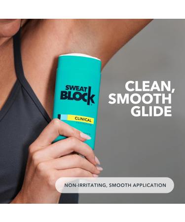 SweatBlock AM Deodorant Antiperspirant - Daily Protection for Men & Women | Coastal Fresh 2.7oz Stick (2 Pack) - Buy Online on GoSupps.com