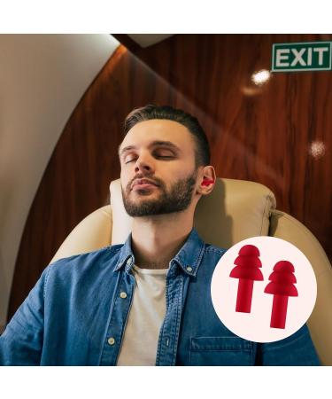 Buy Noise Cancelling Earplugs for Sleeping - 8 Pairs Reusable Silicone Waterproof Soft Ear Protection for Swimming Snoring & Noisy Environments - Buy Online on GoSupps.com