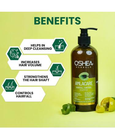 Oshea Herbals Amla Care Hairfall Control Shampoo - 500ml | Best Hair Fall Solution - International Shipping Available - Buy Online on GoSupps.com