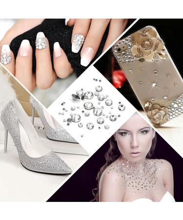 Sularpek 1440 Pcs Rhinestones Nail Gems Set with Tools - Crystal Flat Back Gems for Nail and Face Art | Includes Tweezers and Dotting Pen - Buy Online on GoSupps.com