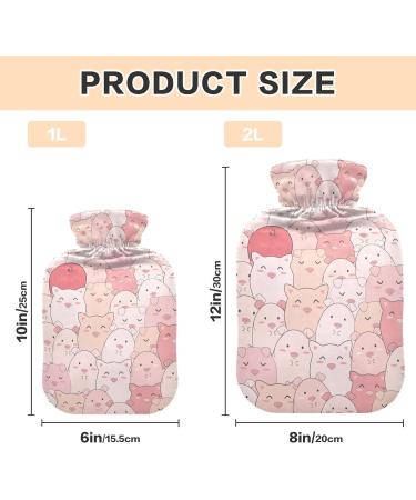 Sweet Pigs Hot Water Bottle - 2L Heat Bottle for Pain Relief & Warmth | Ideal for Neck Shoulders Hands & Feet - Buy Online on GoSupps.com