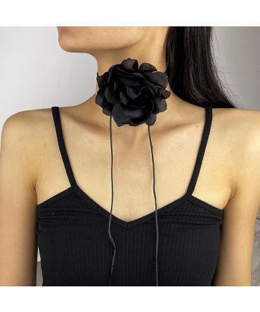Shop Southjieling 3D Rose Trailer Necklace - Versatile Collarbone Chain & Fashionable Violet Flower Accessory - Buy Online on GoSupps.com