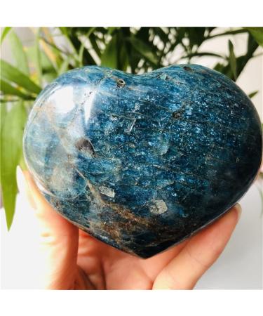 Natural Crystal Rough 6-7cm Natural Blue Apatite Polycrystalline Crystal Heart Decoration Crystal Stones - Buy Online on GoSupps.com