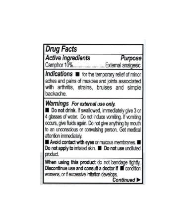 Humco Camphor Spirits 2 Ounce - Pack of 3 - Buy Online on GoSupps.com