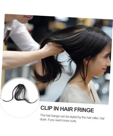 Didiseaon Piece Hair Clips for Women Hat Wigs for Women Braided Hair Clips Dark Brown Hair Extensions Hair Extensions Real Human Hair Clip on Fringe Hair Toppers for Women Xuchang Miss Bangs medium Black - Buy Online on GoSupps.com