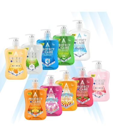 Astonish Protect & Care Moisturising Anti-Bacterial Hand Wash Soap Berry Fields 650ml - Gentle on Skin - Buy Online on GoSupps.com