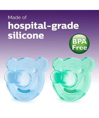 Philips AVENT Soothie Shapes Pacifier 0-3 Months Green/Blue 4 Pack - SCF194/41 - Buy Online on GoSupps.com