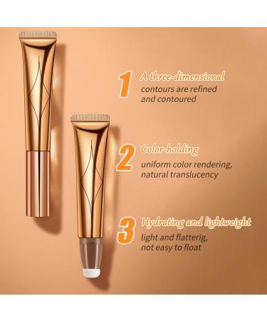  Nivofu Nivofu 3pcs Highlighter & Blush & Contour Beauty Wand Liquid Contour Stick with Applicator Face Blusher Smooth Concealer for Face Cheekbone Glow - Buy Online on GoSupps.com