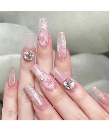 NICENEEDED Airbrush Nail Stickers Nail Stencils French Nail Decals Printing Template Stencil Tool Hollow 3D Self-Adhesive Design Butterfly Star Heart Cross DIY Nail Art Manicure Charms Decoration - Buy Online on GoSupps.com