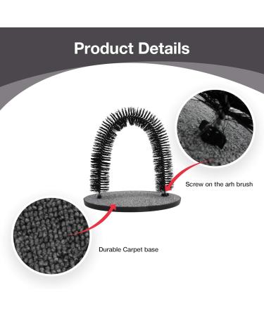 Arch Cat Groomer Cat Self Grooming Brush Cat Toy Cat Self Groomer Massager and Cat Scratcher Hair Trimming Brush Cat Scratcher Pet Toy Pattern ONE - Buy Online on GoSupps.com