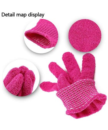Betoy Peeling Gloves - 7 Pairs (14 Pieces) Double-Sided Shower & Cleaning - Remove Dead Skin Cells in 7 Colors | International Shipping - Buy Online on GoSupps.com