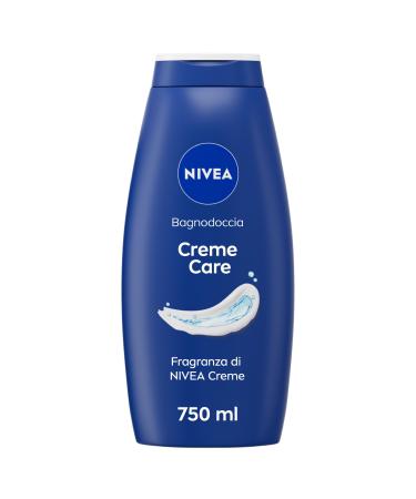 NIVEA NIVEA Creme Care Shower Gel 750ml Cleansing and Nourishing Cream Soap Shower Cream enriched with vitamins C and E and nourishing oils with the classic NIVEA Creme fragrance