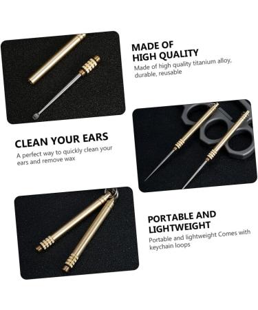 Buy Titanium Alloy Ear Spoon - Premium Ear Wax Picker & Cleaner Tool for Easy Ear Wax Removal - Portable Ear Cleaning Solutions - Buy Online on GoSupps.com