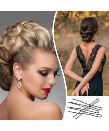KANPRINCESS 100PCS 2.4 Black U Shaped Hair Pins - Pain-Free Bobby Pins for Women - Ideal for All Hair Types - Includes Storage Box - Buy Online on GoSupps.com