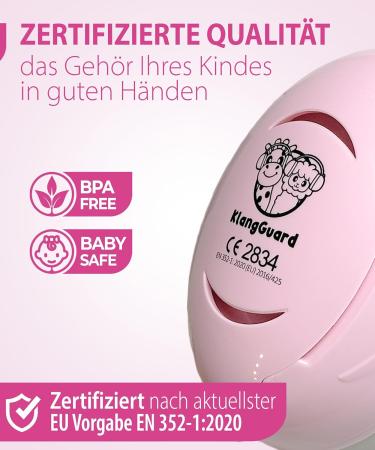 Klang Guard Hearing Protection for Children & Babies - Reliable Noise-Canceling Headphones for Active Families in Ros  - Buy Online on GoSupps.com