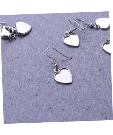 NUOBESTY 40 Pcs Jewlery Stainless Steel Earrings Jewelry Dangler Kit Pendant Girl Jewelry Pin Round Silver 3.50X1.30X1.00CM - Buy Online on GoSupps.com