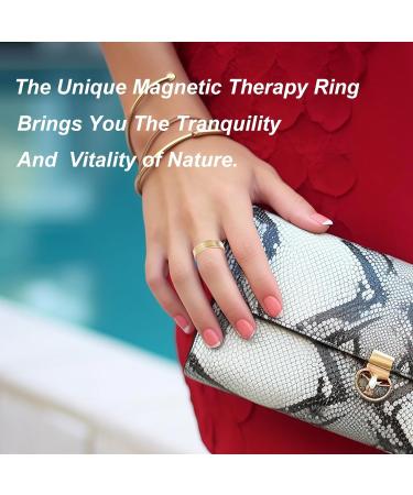 Shop Elegant Copper Rings for Women | Pure Two-Tone Gold Magnetic Adjustable Jewelry - Buy Online on GoSupps.com