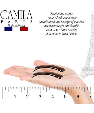 Camila Paris French Handmade Hair Slide Barrette Clip for Women - Strong Hold, No Slip Grip, Stylish Hair Accessory - Made in France 2.5 Inch (Pack of 1) - Buy Online on GoSupps.com