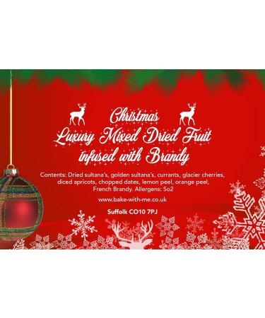 Bizzibeans Christmas Dried Mixed Fruit Infused with Brandy (1) 1.9kg - Buy Online on GoSupps.com