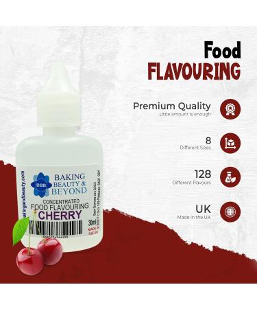 Baking Beauty and Beyond Concentrated Food Flavouring Oil - Dozen of Professional Quality Food Grade Flavouring Oil for Candy Making Baking Cooking Lip Balm and Lip Gloss - Cherry (50ml) - Buy Online on GoSupps.com