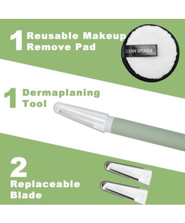 Simnice Dermaplaning Tool - Professional Face & Eyebrow Razor for Women | Peach Fuzz Removal & Exfoliation with Replaceable Blades & Reusable Makeup Pads - Buy Online on GoSupps.com
