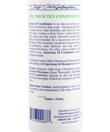 Chris Christensen Spectrum Ten Conditioner - Professional Soft & Smooth Dog Grooming | 473ml - International Shipping Available - Buy Online on GoSupps.com