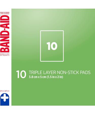 Johnson's First Aid Non Stick Easy Release Pad Small 10 Count (Pack of 1) - Buy Online on GoSupps.com