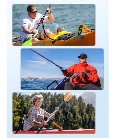 VNVM Kayak Paddle Leash 2 Pack  Paddle Leash Lightweight Coiled Kayak Rod Leashes for SUP Kayaking Canoing Fishing Boating Black 2 packs - Buy Online on GoSupps.com