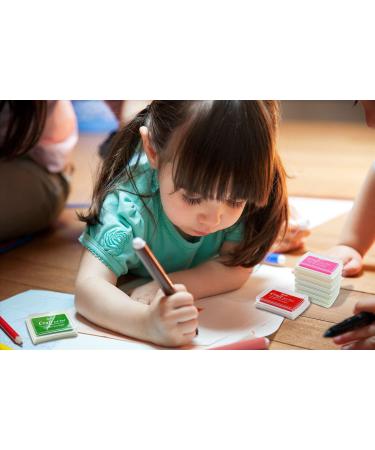 Lsushine Craft Ink Pad Stamps Partner - 15 Color DIY Craft Ink Pad for Stamps, Paper, Wood, Fabric - Buy Online on GoSupps.com