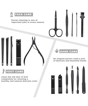 16-Piece Manicure Set with PU Leather Case | Personal Care Tool for Men/Women | Perfect Gift for Anniversaries, Christmas, Birthdays | Ideal for Married Couples | Stocking Stuffers Included - Buy Online on GoSupps.com