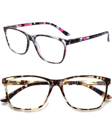 SIGVAN Women's Blue Light Blocking Reading Glasses - Multicolour Fashion Print 2.0x - Buy Online on GoSupps.com