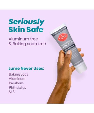 Lume Deodorant 3oz Tube - Silver Spruce Scent - For Underarms & Private Parts - Buy Online on GoSupps.com