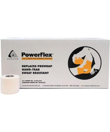 Powerflex 2 Stretch Athletic Tape - 6 Rolls - White | Flexible Support for Sports and Fitness - Buy Online on GoSupps.com