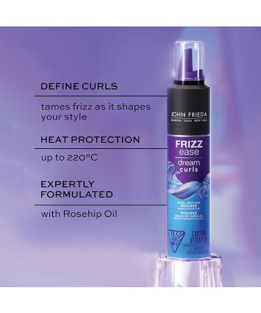 John Frieda Frizz Ease Curl Reviver Mousse Duo for Curly and Wavy Hair | SLS/SLES Sulfate Free Silicone Free Paraben Free (Pack of 2) - Buy Online on GoSupps.com