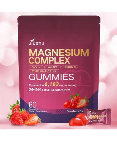 VivoNu Aged Garlic Extract Capsules 24-in-1 Magnesium Gummies