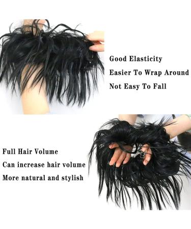 Messy Bun Hair Piece for Women Synthetic Tousled Updo Messy Bun Hair Pieces Hair Scrunchies Extensions with Elastic Band Ponytails Hair Extensions for Women Fake Hair Accessories for Women Girls Pink - Buy Online on GoSupps.com