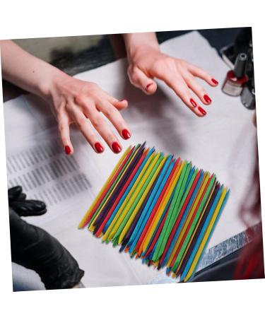 FRCOLOR Nail Orange Stick Orange Wood Cuticle Sticks Wooden Cuticle Pusher Sticks Orange Manicure Stick Wooden Manicure Sticks Manicure Rod Wooden Nail Pusher Double Head Clippers Wood - Buy Online on GoSupps.com