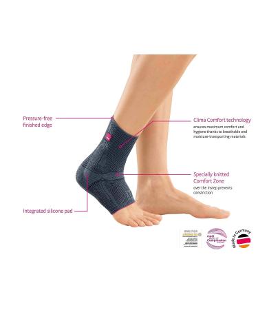 Medi Levamed Ankle Bandage - Unisex Silver Size III | Stabilizing Joint Support | 1 Pack (Both Sides) - International Shipping Available - Buy Online on GoSupps.com