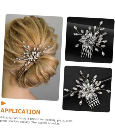 Angoily Hair Comb Wedding Headband Bridal Headband Diamond Headpiece Diamond Headband Wedding Hair Comb Headband Prom Headpiece Accessories Bride European and American Alloy - Buy Online on GoSupps.com