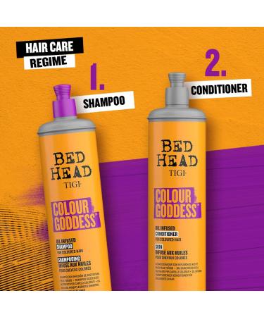 TIGI Bed Head Colour Goddess Shampoo - Vanilla Scent 20.29 fl oz - For Colored Hair - Buy Online on GoSupps.com