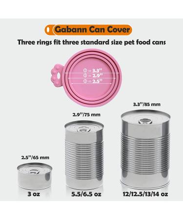 Gabann Food Can Lids - BPA Free Silicone Cover for Pet and Can Goods - 6 Pack - Buy Online on GoSupps.com